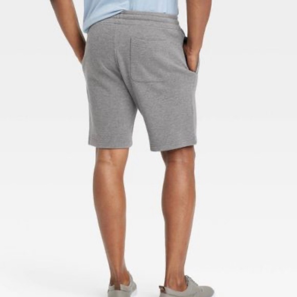 Goodfellow & Co, Men’s Knit Shorts Off-White Relaxed Fit Drawstring 3 pocket EUC - Picture 3 of 11